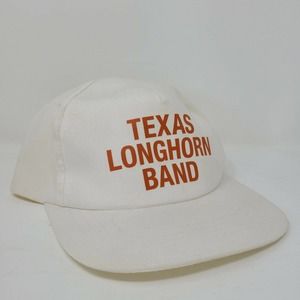 Vintage 80's University of Texas Longhorn Band 5 Panel Hat Hook Em' UT Austin